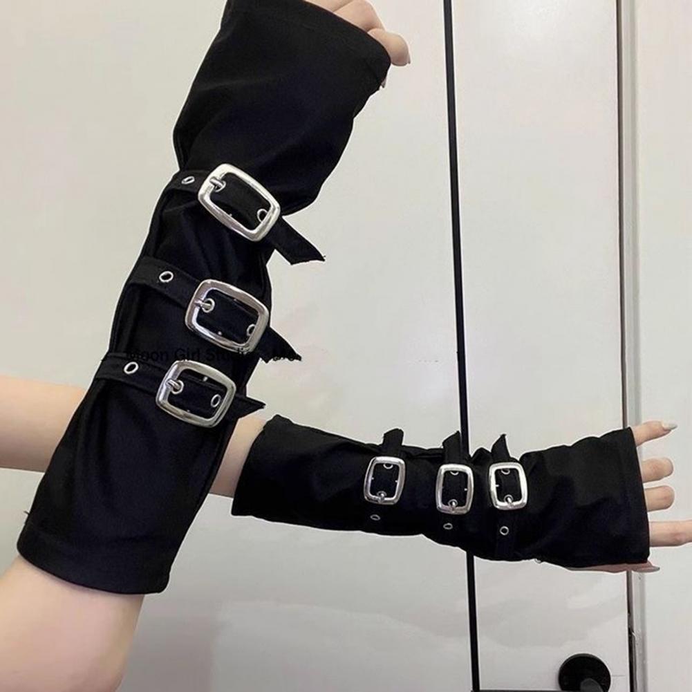 Fingerless Glove Knit - Gotik Kol Isıtıcıları Parmaksız Eldivenler Kadın
