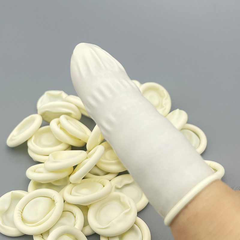Latex Disposable Glove - 20/50 adet beyaz parmak uçları koruyucu