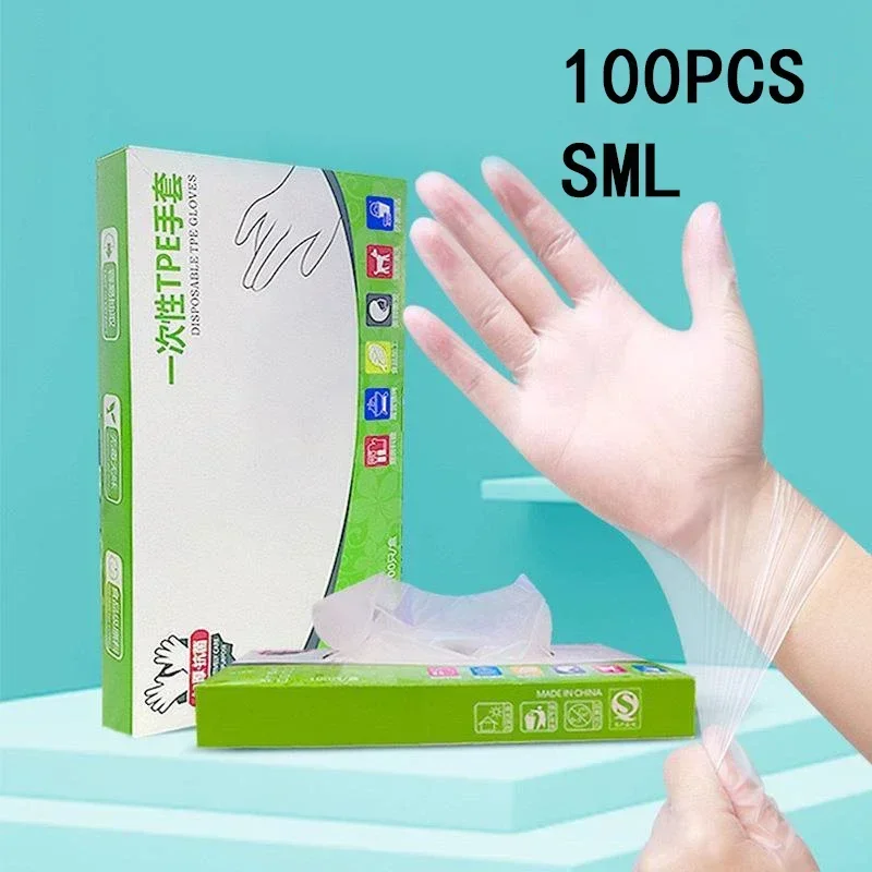 Latex Disposable Glove - 100/200 adet gıda sınıfı tek kullanımlık