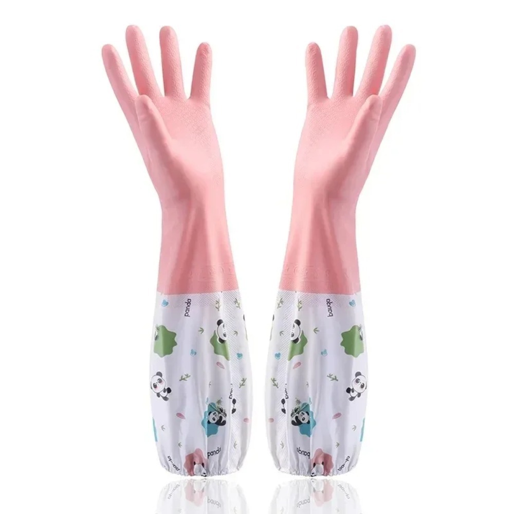 Dish Glove Rubber - Kadınlar için Su Geçirmez Kauçuk Mutfak