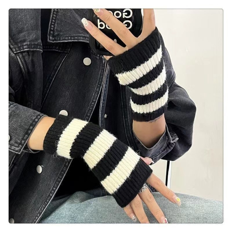 Fingerless Glove Knit - Y2k Aksesuarları Soğuğa Dayanıklı Sıcak Kışlık