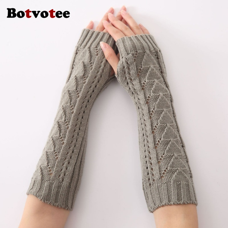 Kadınlar için Botvotee Kışlık  - Fingerless Glove Knit incelemesi ve fiyatı