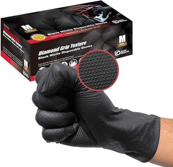 Siyah Nitril Eldiven Tek Kulla - Nitrile Mechanic Glove incelemesi ve fiyatı