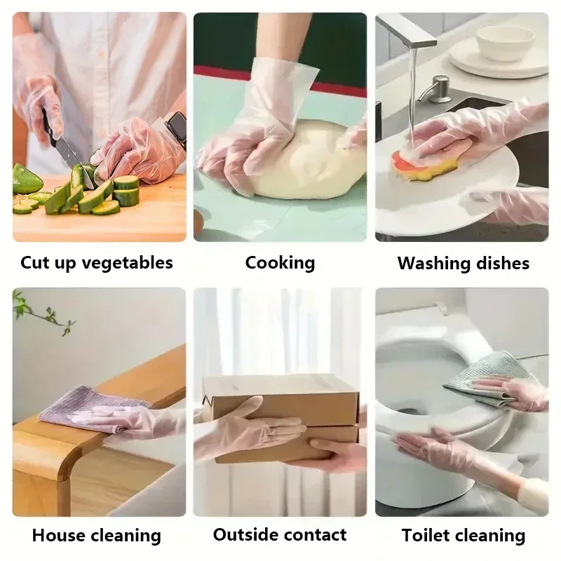 100/200 adet gıda sınıfı tek k - Latex Disposable Glove incelemesi ve fiyatı