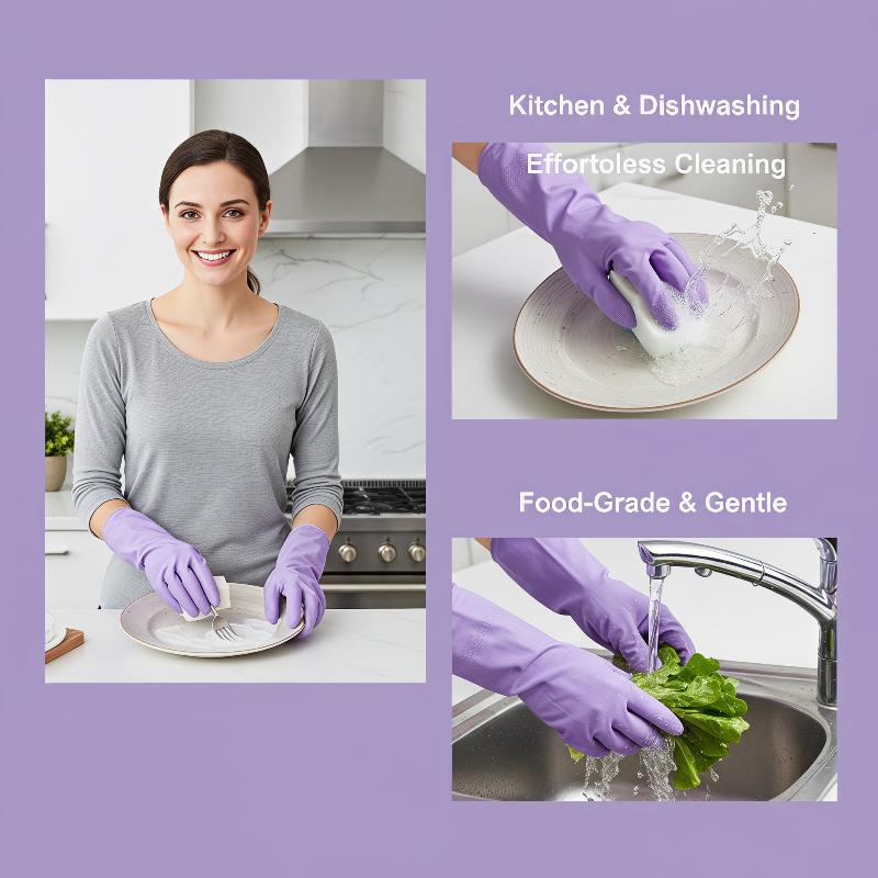1 çift lateks bulaşık yıkama e - Dish Glove Rubber incelemesi ve fiyatı