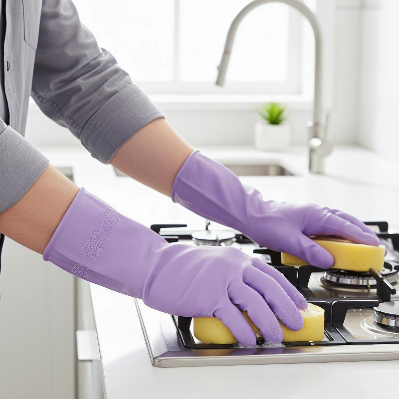 1 çift lateks bulaşık yıkama e - Dish Glove Rubber incelemesi ve fiyatı