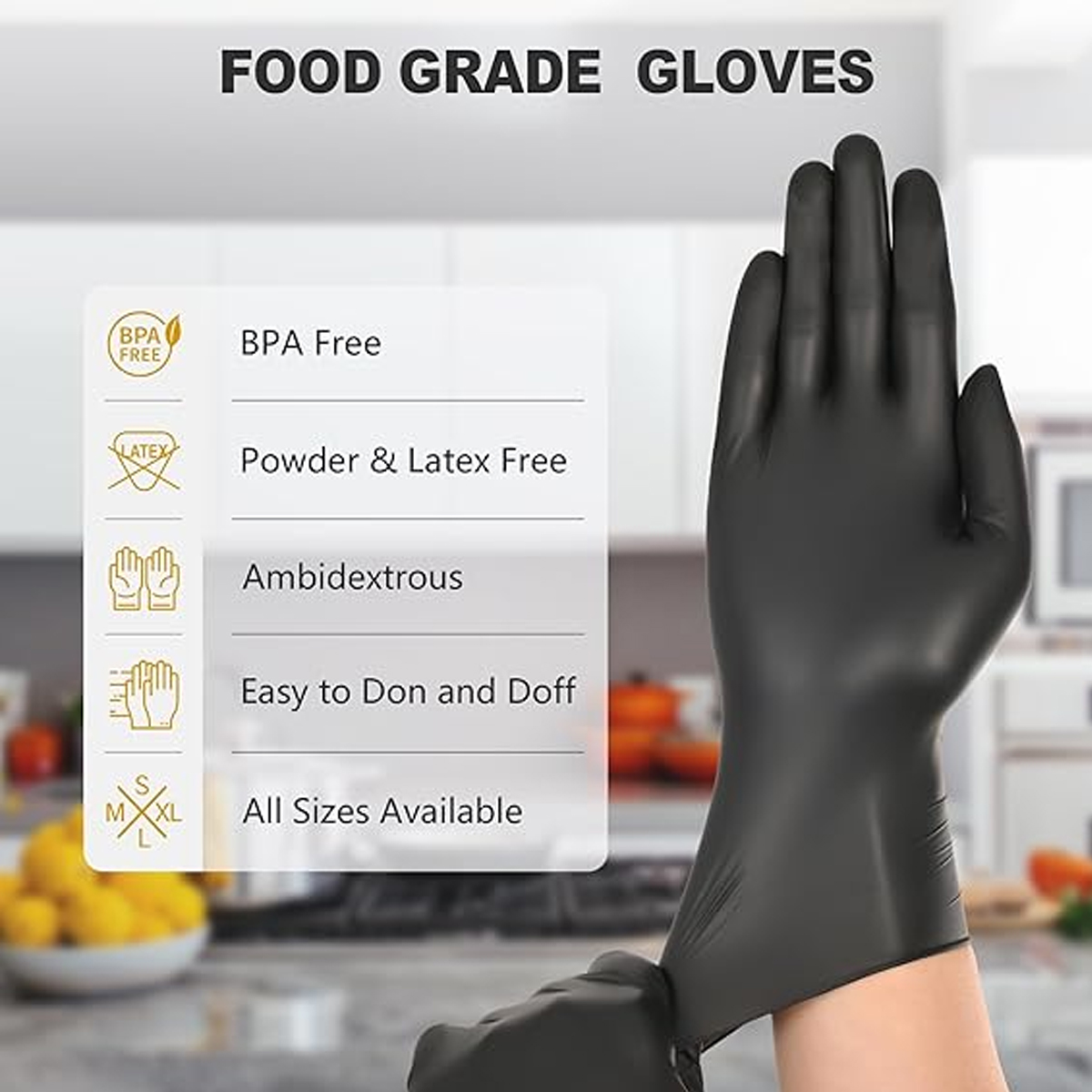Ağır Hizmet Tipi Siyah Tek Kul - Latex Disposable Glove incelemesi ve fiyatı