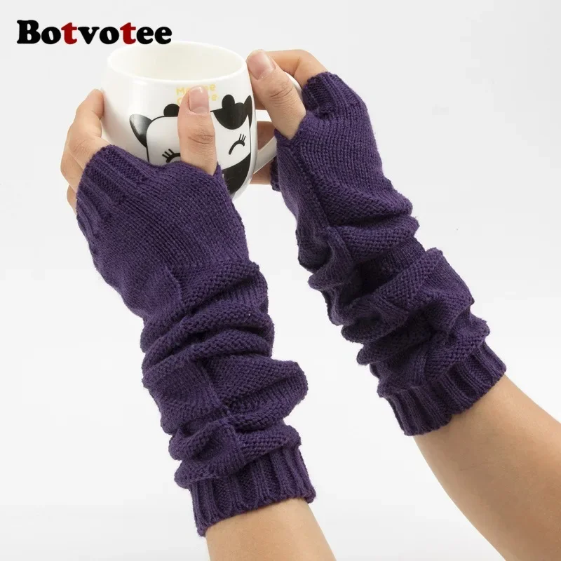 Botvotee Y2k Kalın Örgü Kol Is - Fingerless Glove Knit incelemesi ve fiyatı